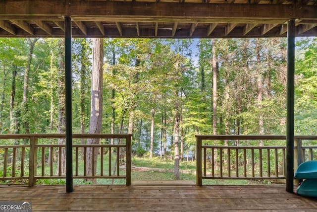 view of wooden terrace