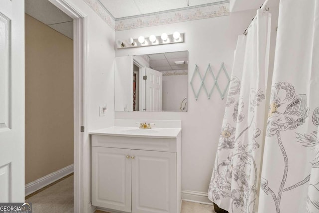 bathroom with vanity