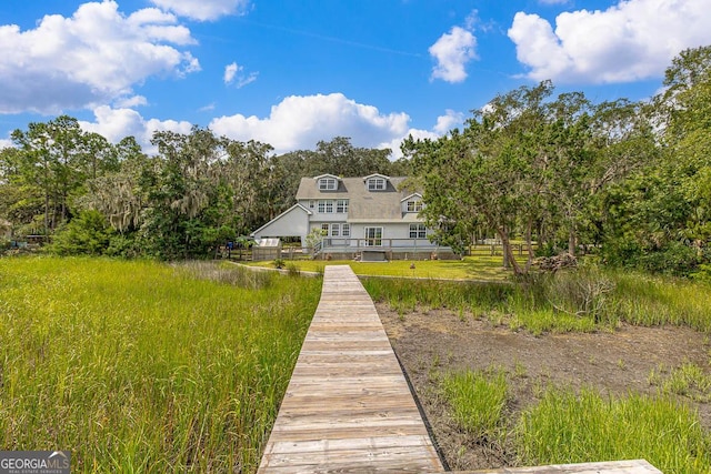 view of rear view of property