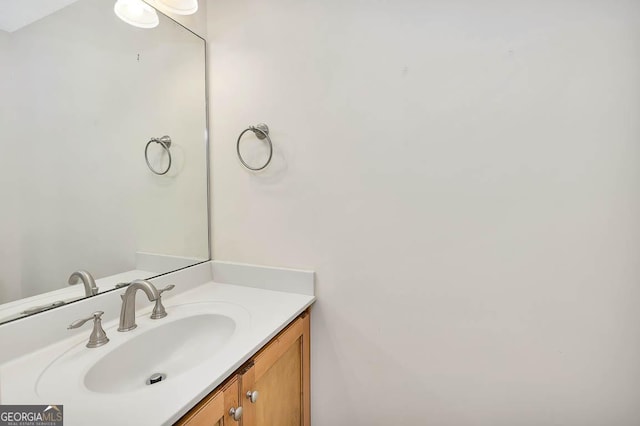 bathroom with vanity