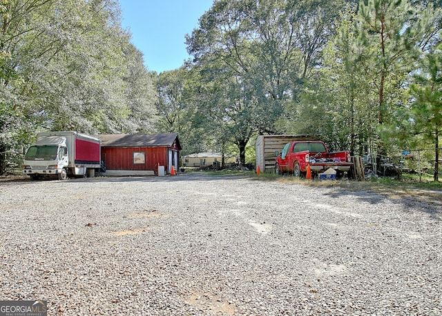 exterior space with an outdoor structure