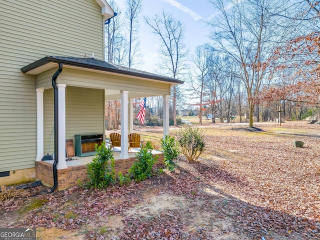 view of yard with a patio