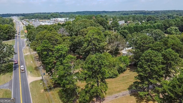 bird's eye view with a rural view