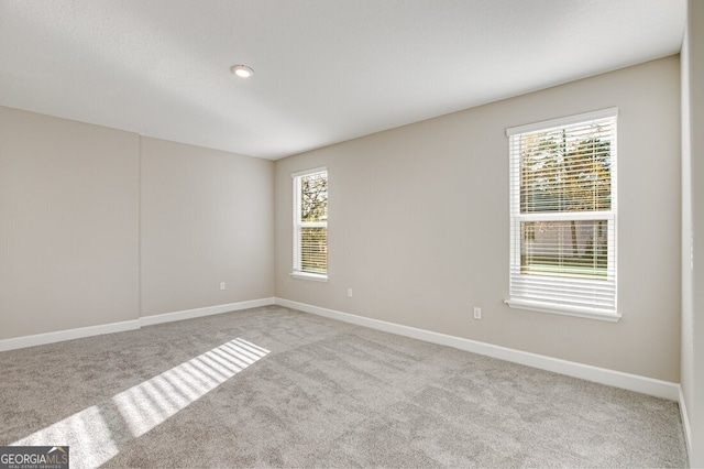 view of carpeted empty room