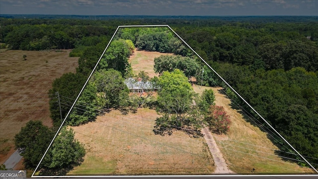 drone / aerial view featuring a rural view