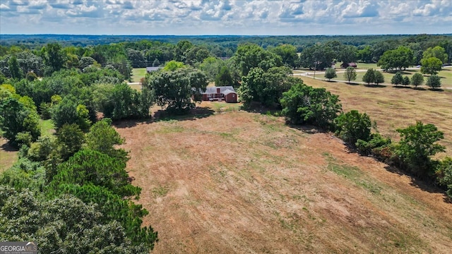 bird's eye view featuring a rural view