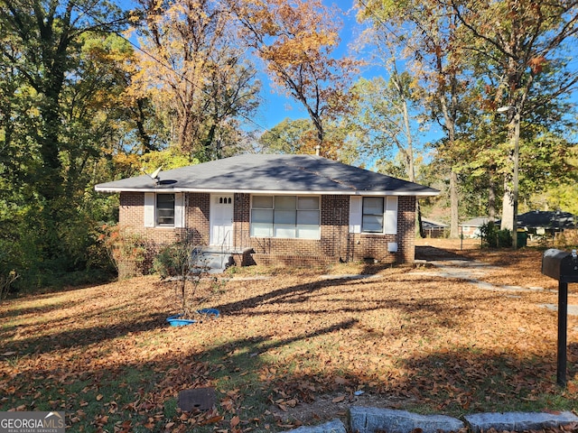 view of ranch-style house