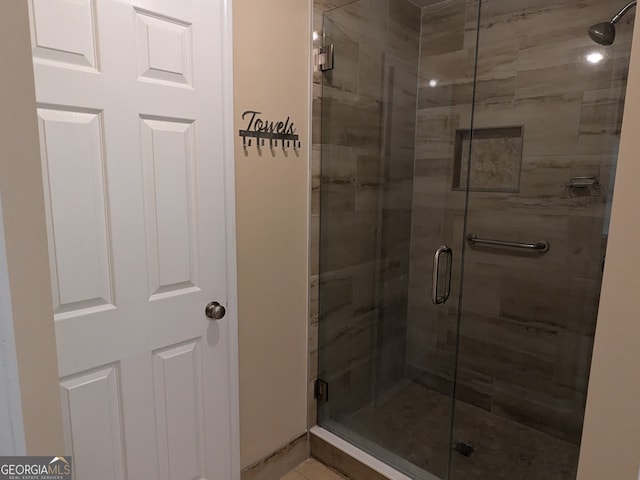 bathroom with walk in shower