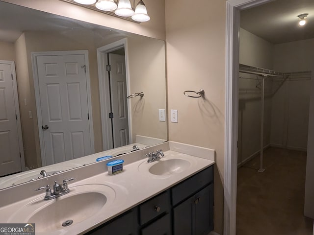 bathroom with vanity