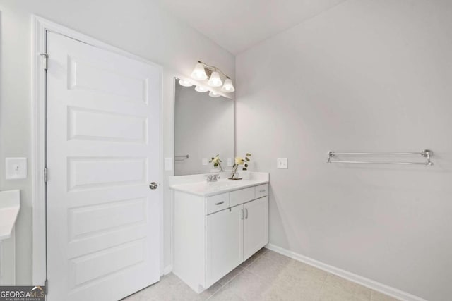 bathroom with vanity