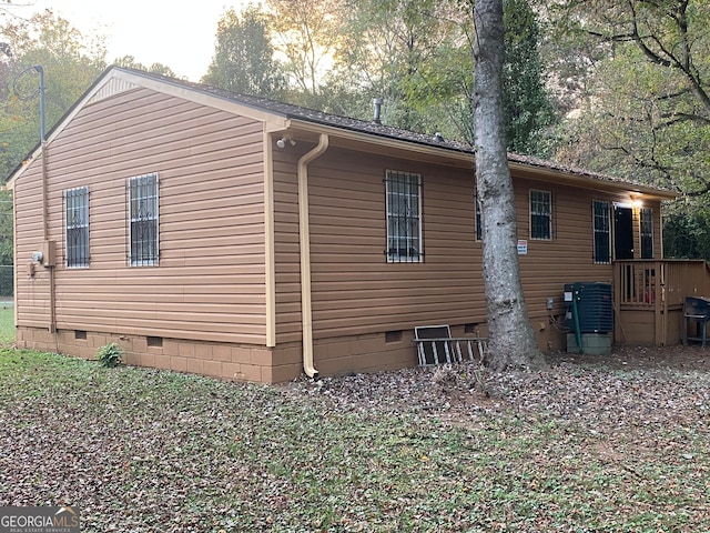 view of side of property