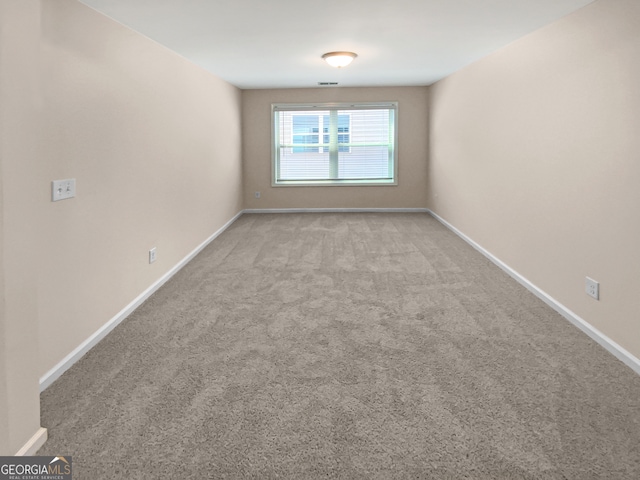 view of carpeted empty room