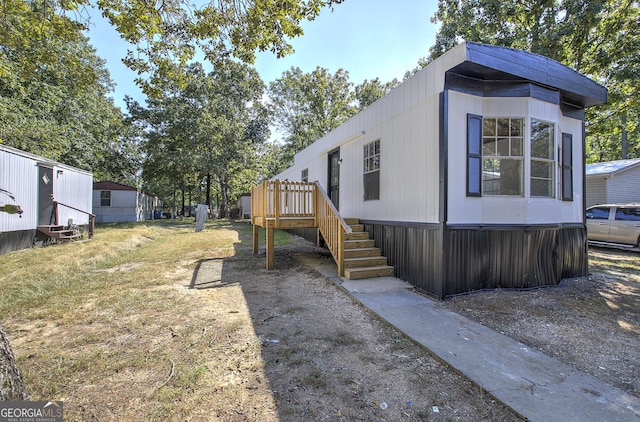 view of back of property