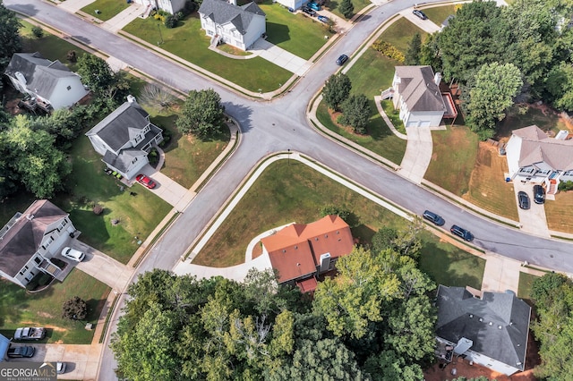 aerial view featuring a residential view