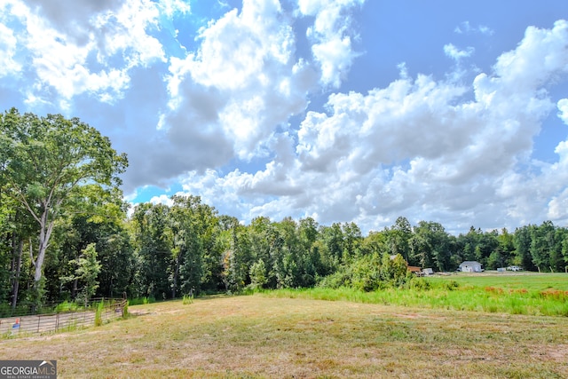 view of landscape featuring a rural view