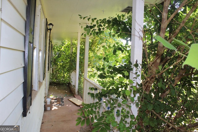 view of patio / terrace with visible vents