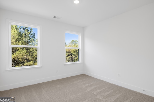 view of carpeted empty room