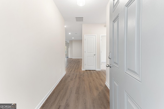 707 Jasmine Dr, Macon, GA 31211 - corridor with wood finished floors, baseboards, and recessed lighting