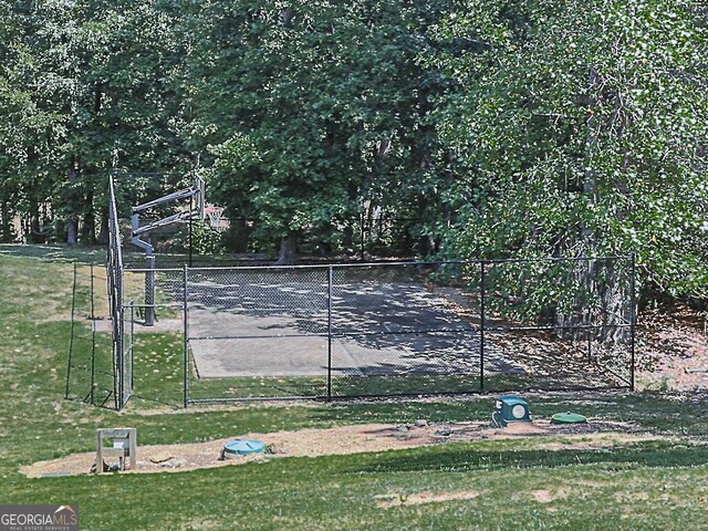 view of tennis court