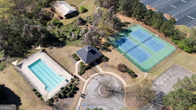 birds eye view of property