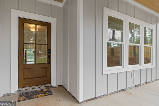 view of entrance to property