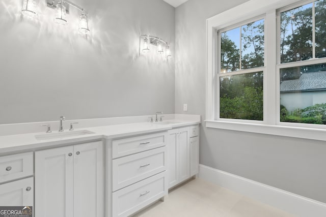 bathroom featuring vanity