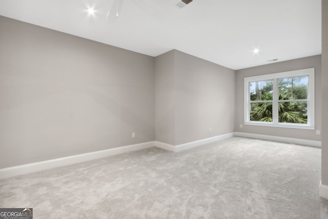 view of carpeted empty room