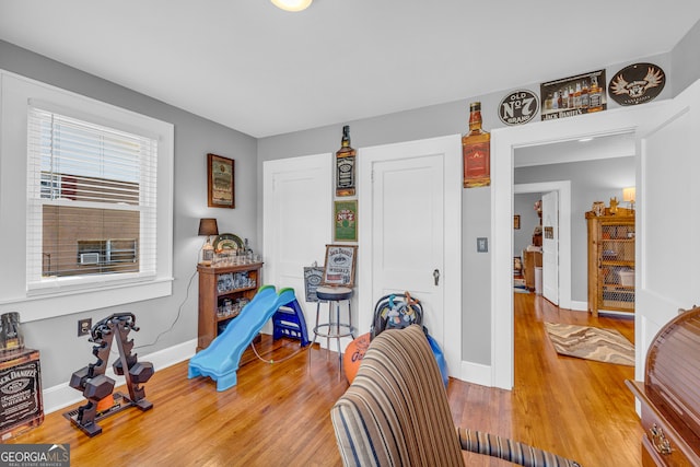 interior space featuring light hardwood / wood-style floors