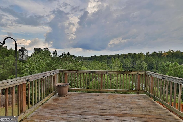 view of wooden terrace