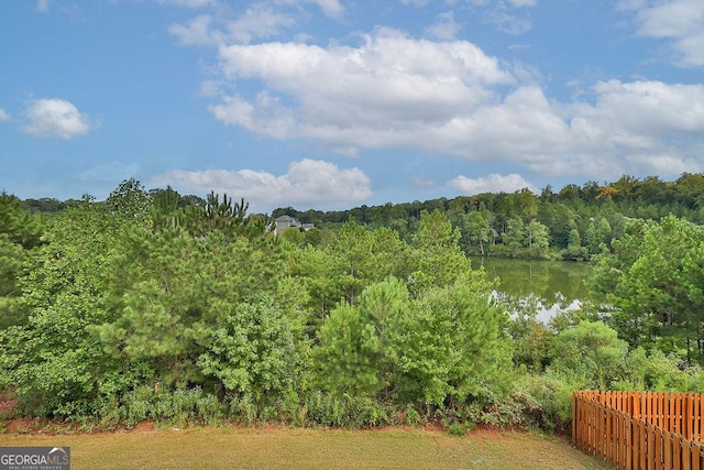 view of water feature