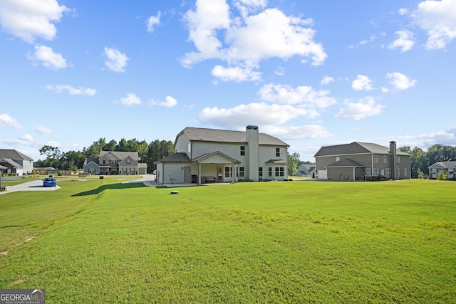 view of yard featuring a residential view