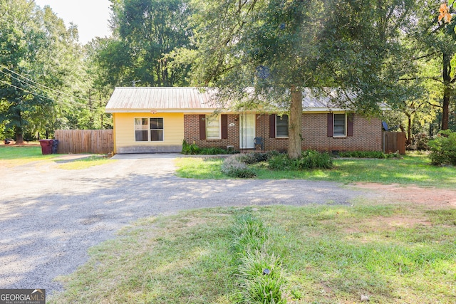 view of ranch-style home