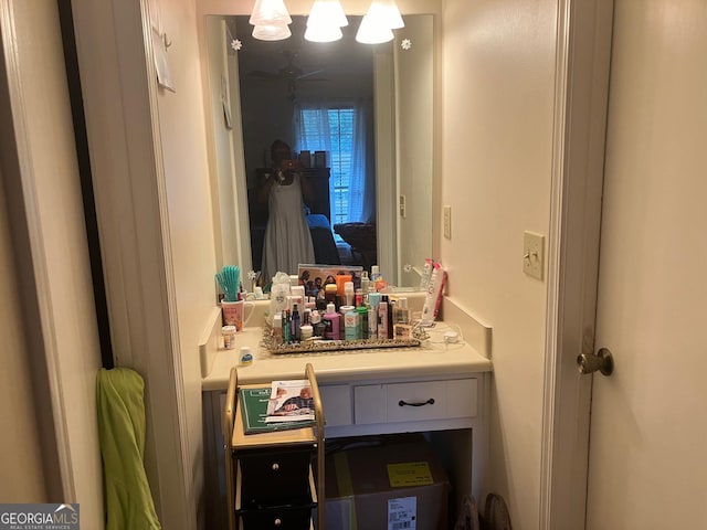 bathroom featuring vanity