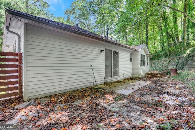 view of rear view of property