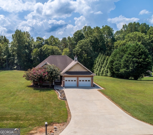 199 Colonsay Trce, Blairsville, GA 30512 - view of front of property with a front lawn, an attached garage, driveway, and roof with shingles