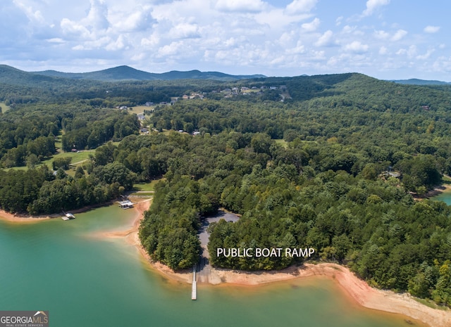 199 Colonsay Trce, Blairsville, GA 30512 - bird's eye view featuring a forest view and a water and mountain view