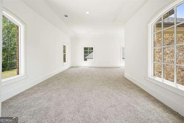 view of carpeted empty room