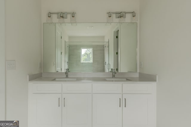 2029 Memorial Dr Unit 34, Atlanta, GA 30317 - full bathroom with double vanity and a stall shower