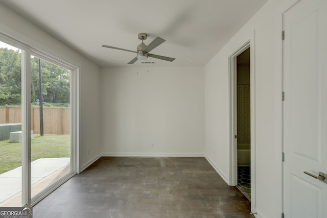 2029 Memorial Dr Unit 34, Atlanta, GA 30317 - spare room with a ceiling fan, baseboards, and wood finished floors
