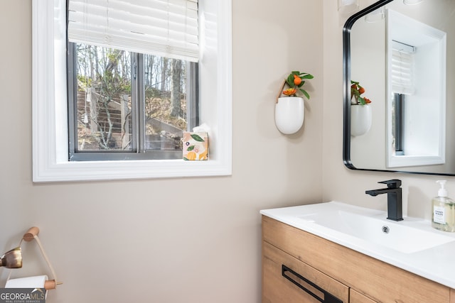 bathroom featuring vanity