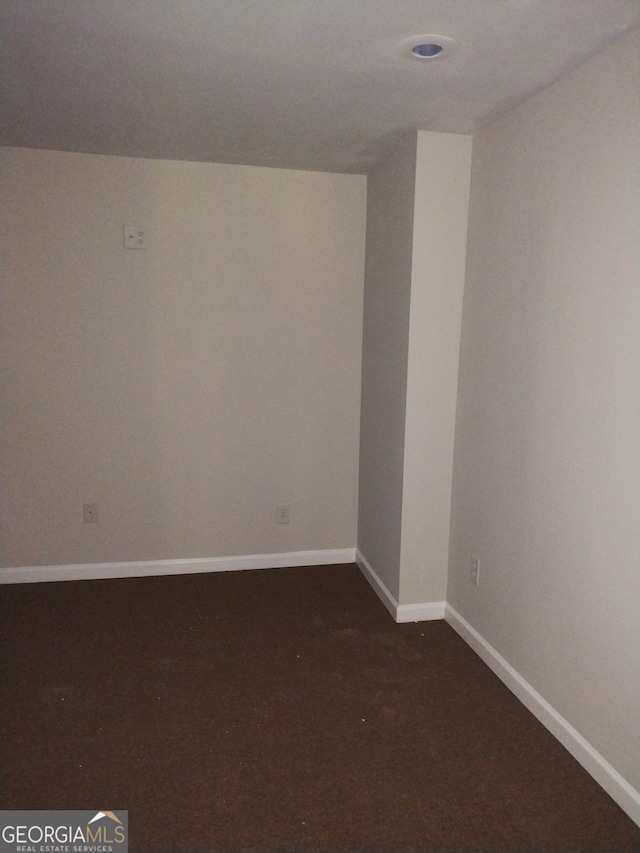 view of carpeted empty room