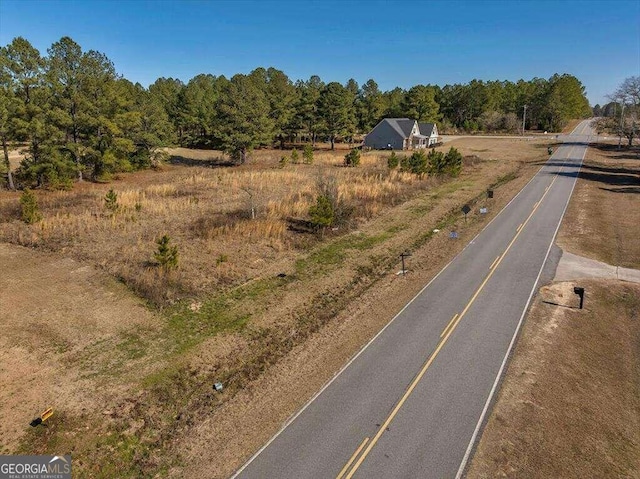 view of street featuring a rural view