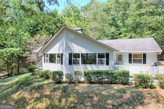 view of ranch-style home