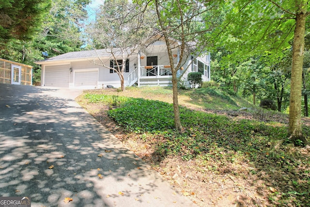 view of front of house featuring covered porch