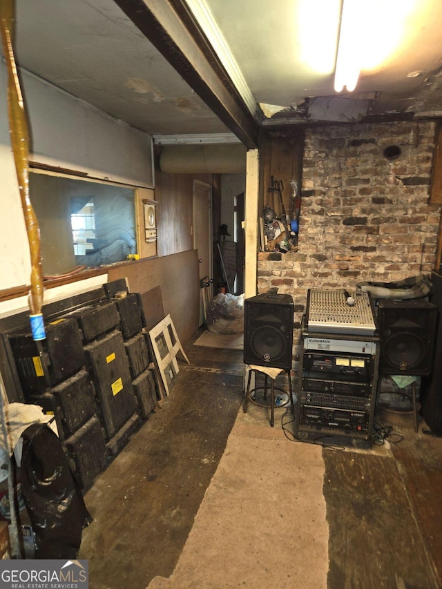 299 Flowers Pl NW, Atlanta, GA 30314 - below grade area featuring brick wall