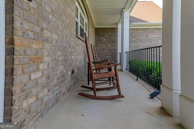 view of balcony