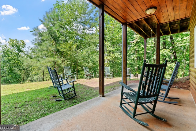 view of patio