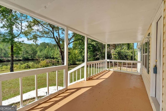 balcony with covered porch