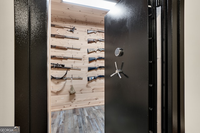 interior space featuring hardwood / wood-style flooring