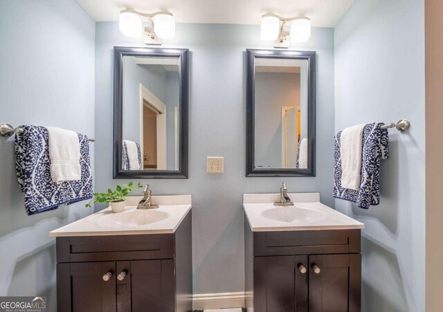 bathroom featuring vanity